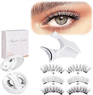 Pestañas magnéticas con aplicador, aspecto na...