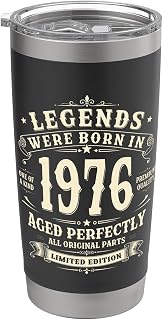 50th Birthday Gift Man Woman Original Vintage 1976 50 years Stainless Steel Insulated Tumbler