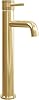 Apres Brushed Brass Tall Basin Mixer | Bathroom Sink Tap with Brushed Brass Finish