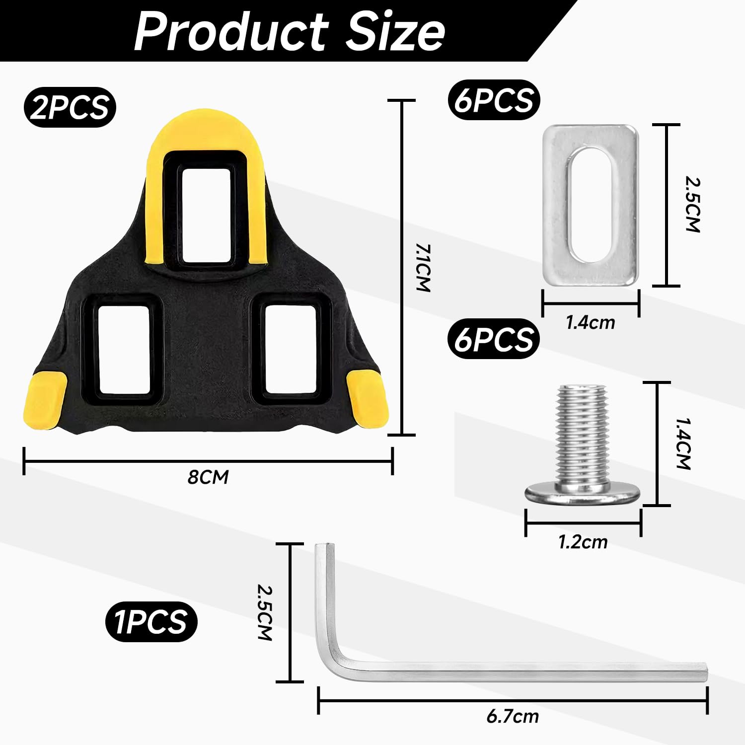 Cala Compatible con SPD-SL para Shimano (SH10/SH11/SH12)