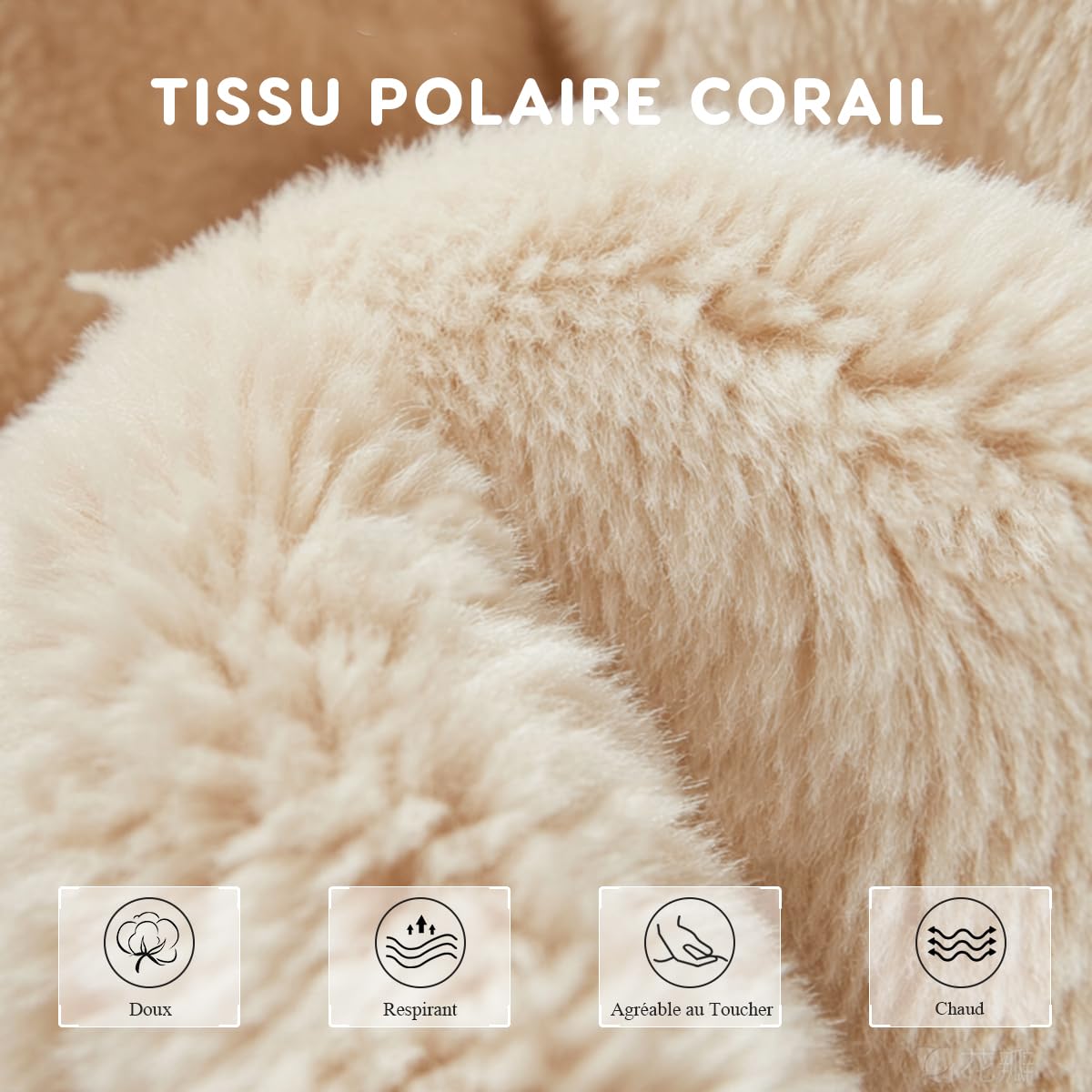 SONARIN Mignonne Couverture pour Porte Bébé,Chaude Coupe-Vent Housse de Porte-Bébé Hiver avec Capuche,Universelle Cape de Transporteur Chancelière avec Poche Avant(Ours)