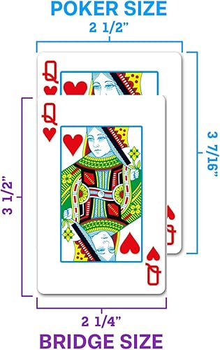 Miniatura 6 de Copag Juego de cartas de juego 100% de plástico, tamaño de póquer (estándar) índice regular rojo/azul de doble cubierta