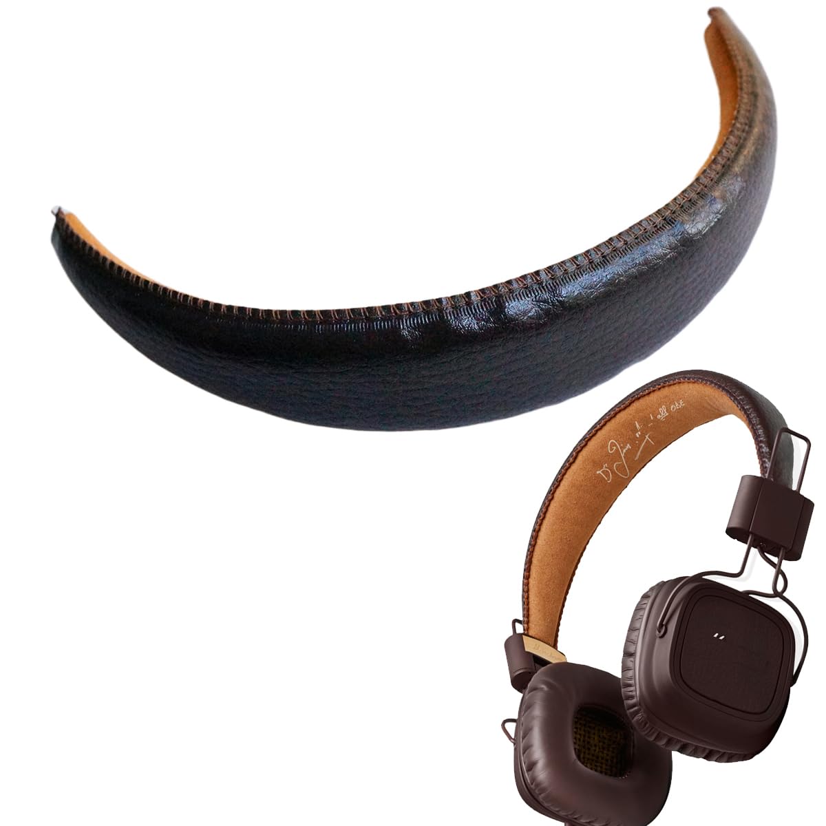 V-MOTAHead Pad Compatible with Marshall Major Headset,Not Fit Major II and Other Models (1 Piece) (Brown)