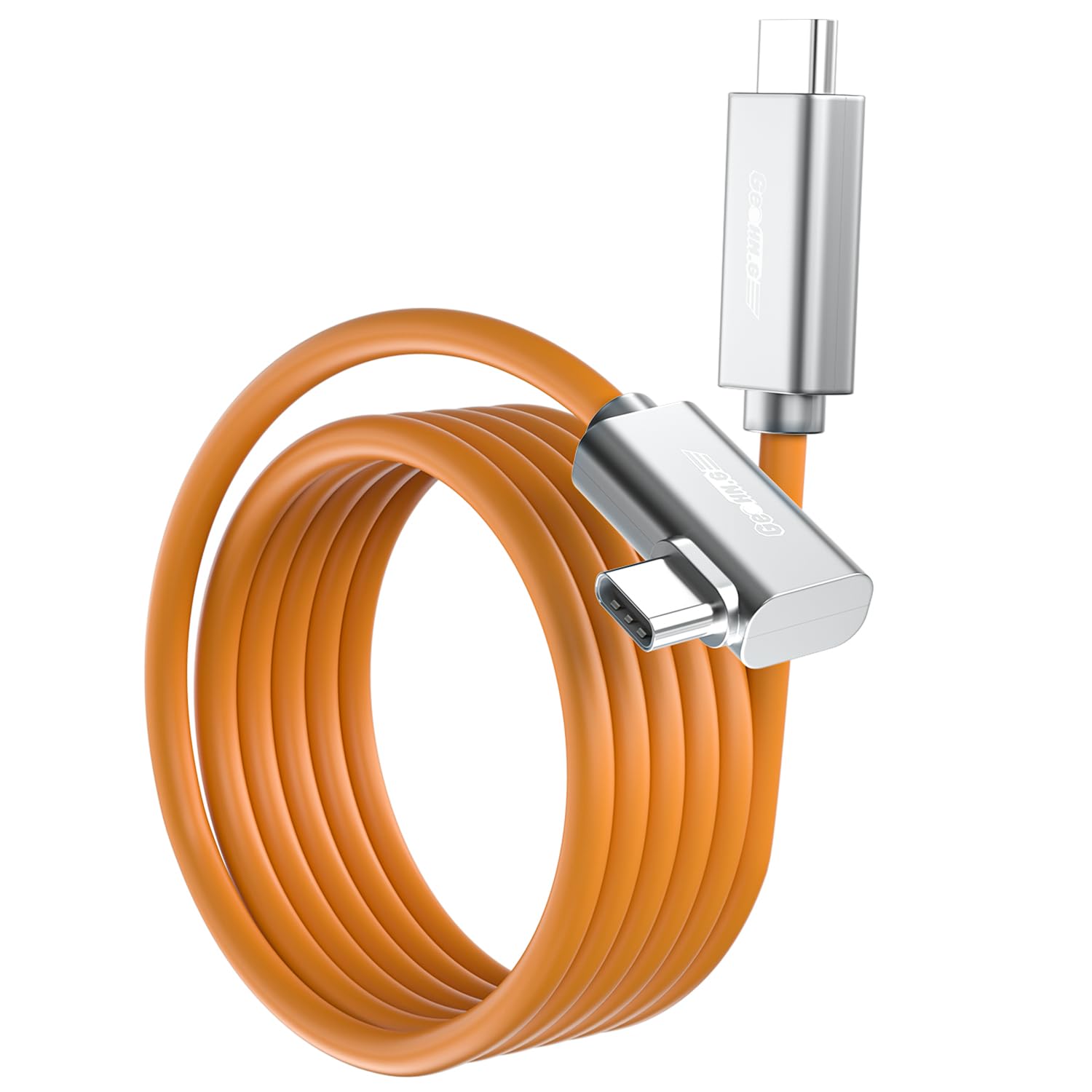 GeoHN.G Cavo USB C in fibra ottica ad angolo retto, 7,5 m