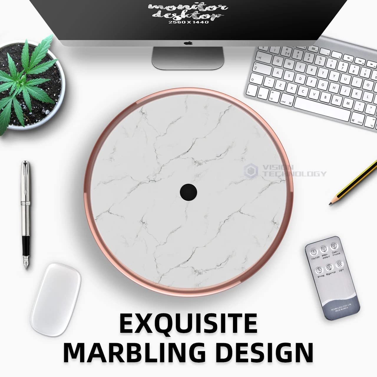 Diffusore di Oli Essenziali con Umidificatore - Deumidificatore per la Case con Profumatore Aromi - 500ml Bianco