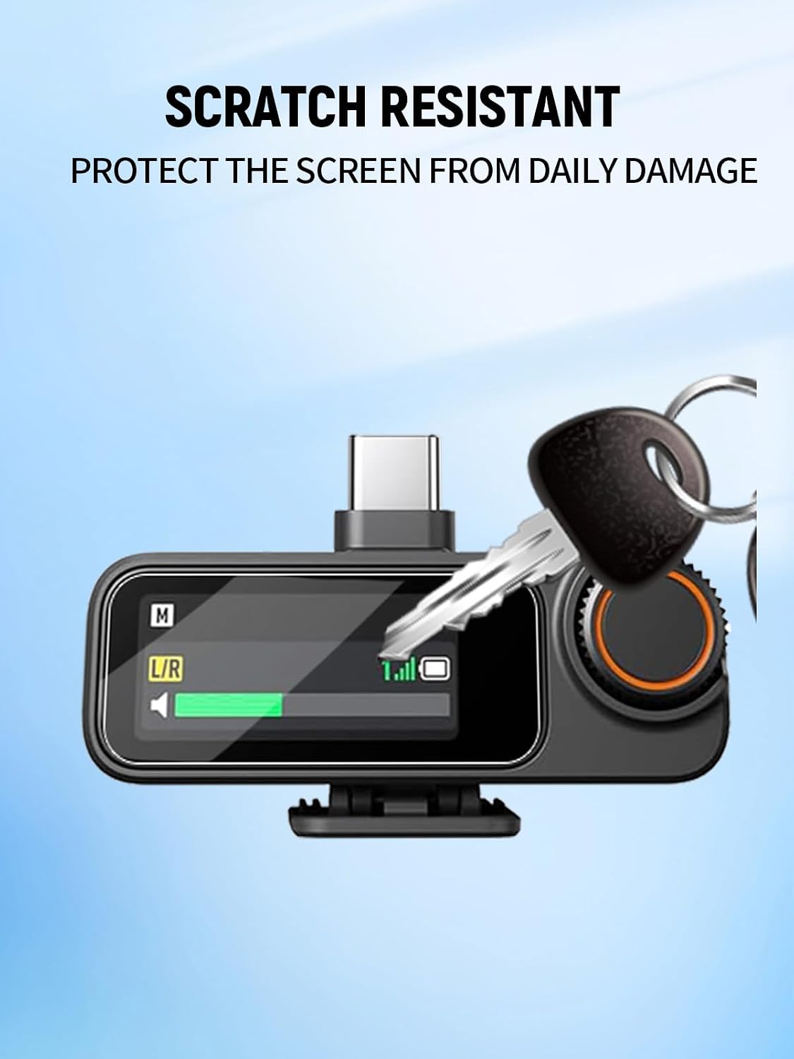 for DJI MIC 3 Receiver Screen Protector, Ultra-thin Film Anti-scratch Anti-Fingerprint High Sensitive (3-Pcs, Not Tempered Glass)