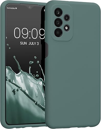 Miniatura 8 de kwmobile Funda compatible con Samsung Galaxy A54 5G - Funda delgada de silicona TPU para teléfono - Acabado suave al tacto - Rosa impresionante Rosa