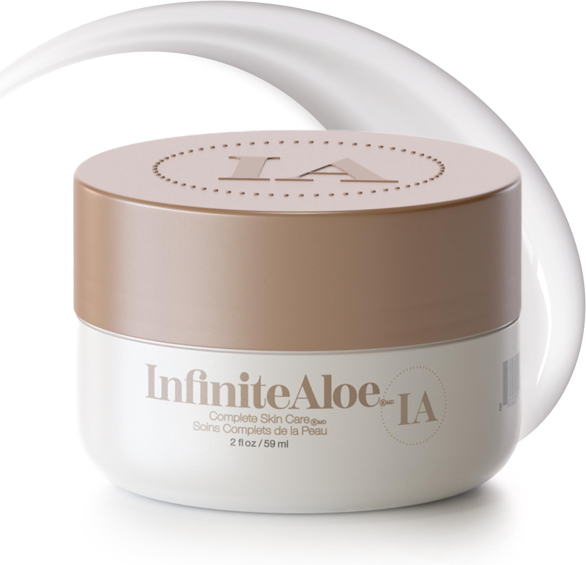 InfiniteAloe Complete Skin Care, Aloe Vera Face Moisturizer โ Fragrance Free Body Cream and Hand Lotion for Dry Skin โ 1 Medium Jar (2 Oz.)