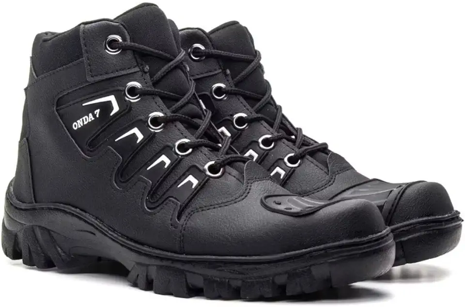 Bota de Trilha Coturno Adventure Onda Cano Médio Blaqueado Antiderrapante