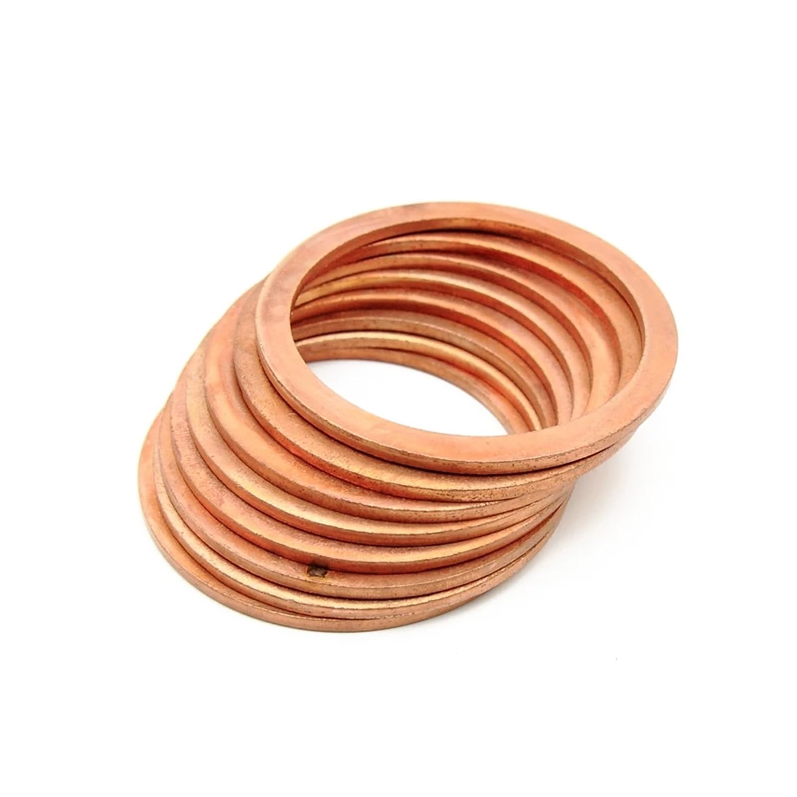 Kupfer-Unterlegscheibe M8 Dichtung Innendurchmesser 8 mm Dichtring Dünnes Blech T3 Rote Kupferscheibe(8x12x2 (100pcs))