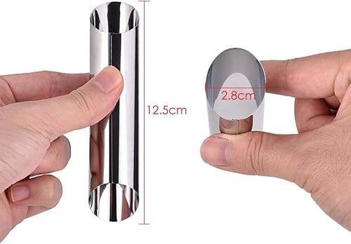 Miniatura 4 de DS. DISTINCTIVE STYLE Kit de tubos de canoli de 12 piezas de acero inoxidable Canolli Shell Moldes con molde de anillo de pastel DIY formas Canoli