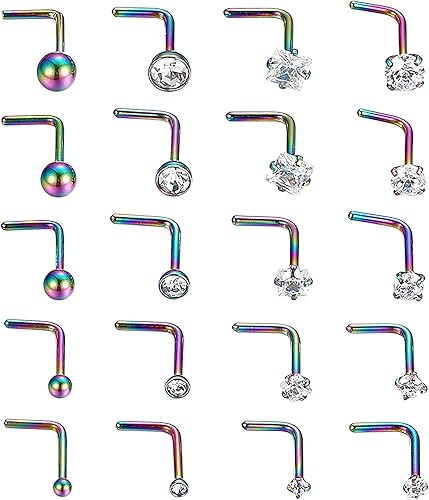 Amazon Aroncent ボディピアス 鼻ピアス 軟骨ピアス g オシャレ ステンレス 鼻ピ スクリュー ボディピアス 軟骨 ファースト ピアス 欧米 魅力 ファッション アクセサリー 点セット ボディピアス 通販