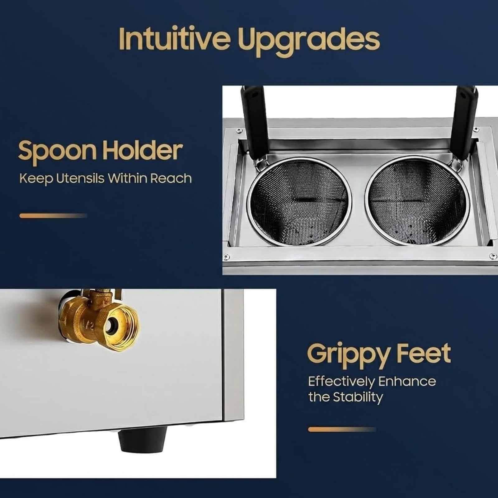 Cuocipapa Professionale A 2 Fori, Bollitore Elettrico Per Pasta Da 2,5 Kw Con 2 Cestelli, Controllo Preciso Della Temperatura Da 30 A 110 °c, Ideale Per Ristoranti E Mense.