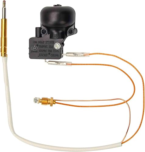 MCAMPAS Interruptor de inclinación para calentador de patio con termopar, reemplazo universal de reparación para patio y calentador de habitación,