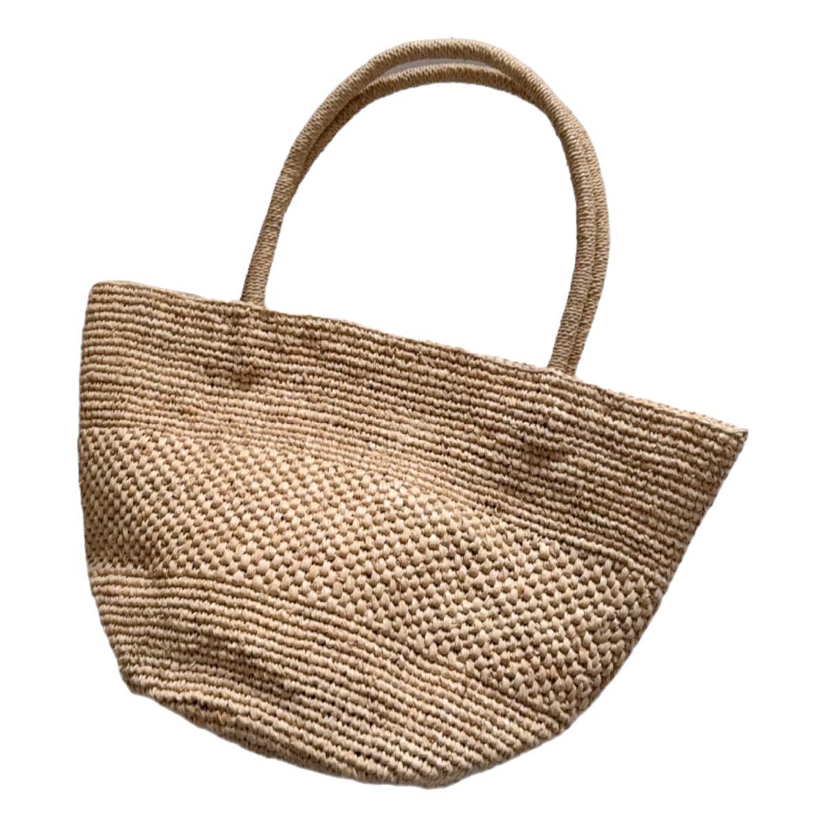 Strohtasche Damen Stroh Häkelte Handgefertigte Taschen, Urlaub Strandtaschen, Gewebte Sommer Strandtaschen-Khaki