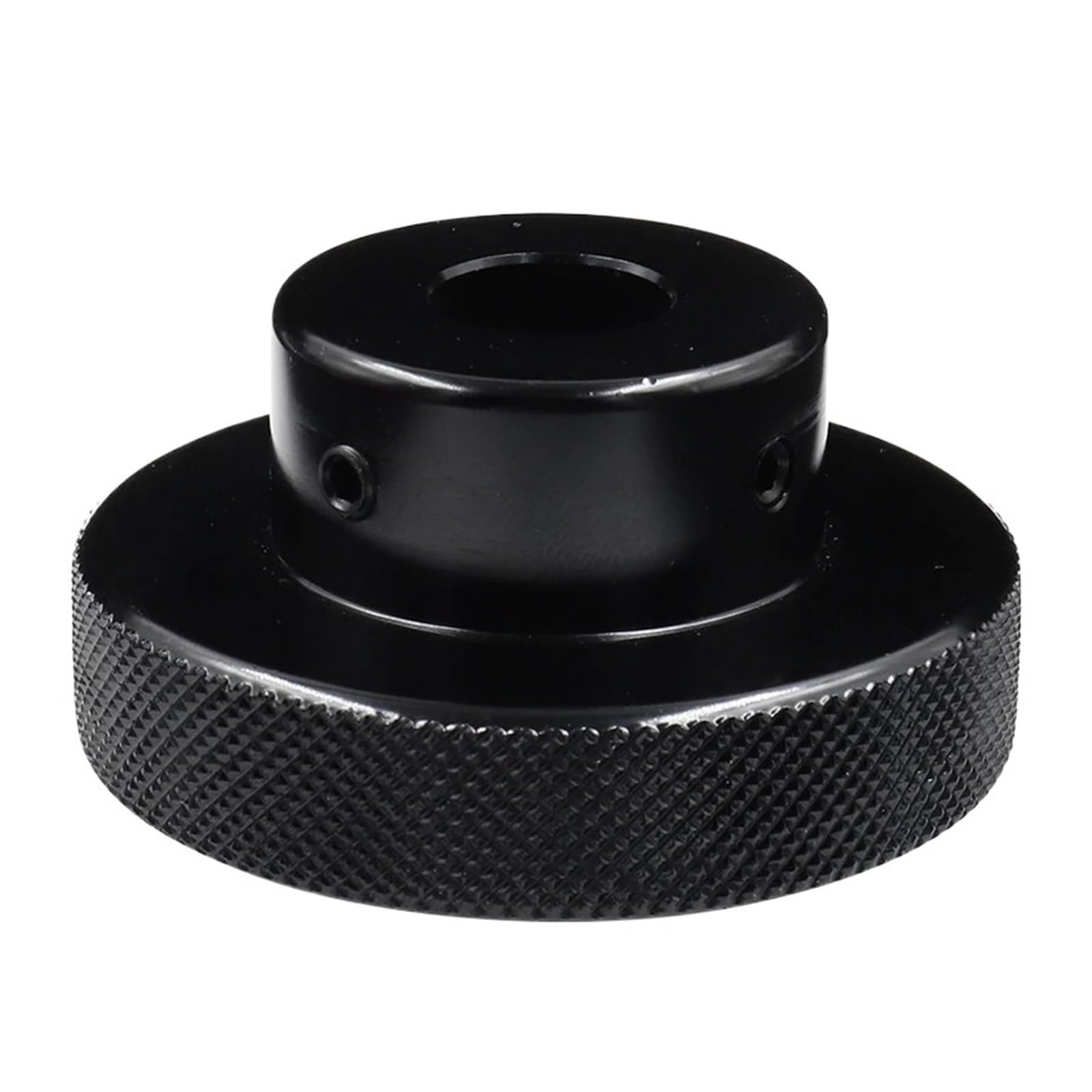 Volante mecánico de aluminio negro D50MM para procesamiento de torno y automatización
