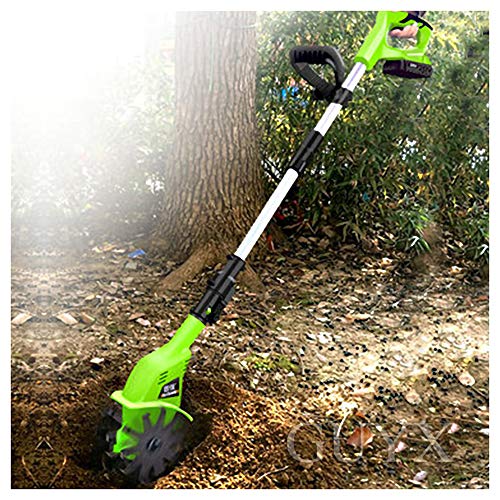 Draadloze Rotavator, Tuin Tiller Frezen met 4000mAh oplaadbare batterij en oplader, elektrische hand Tiller Hoe Soil… - Afbeelding 3