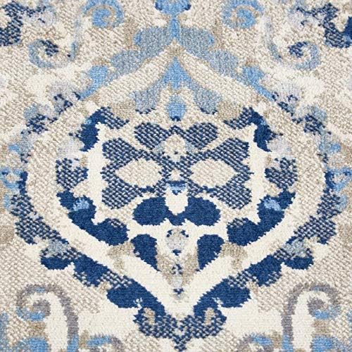 Home Dynamix Melrose Audrey Area Rug, 5x7, Ivory/Blue