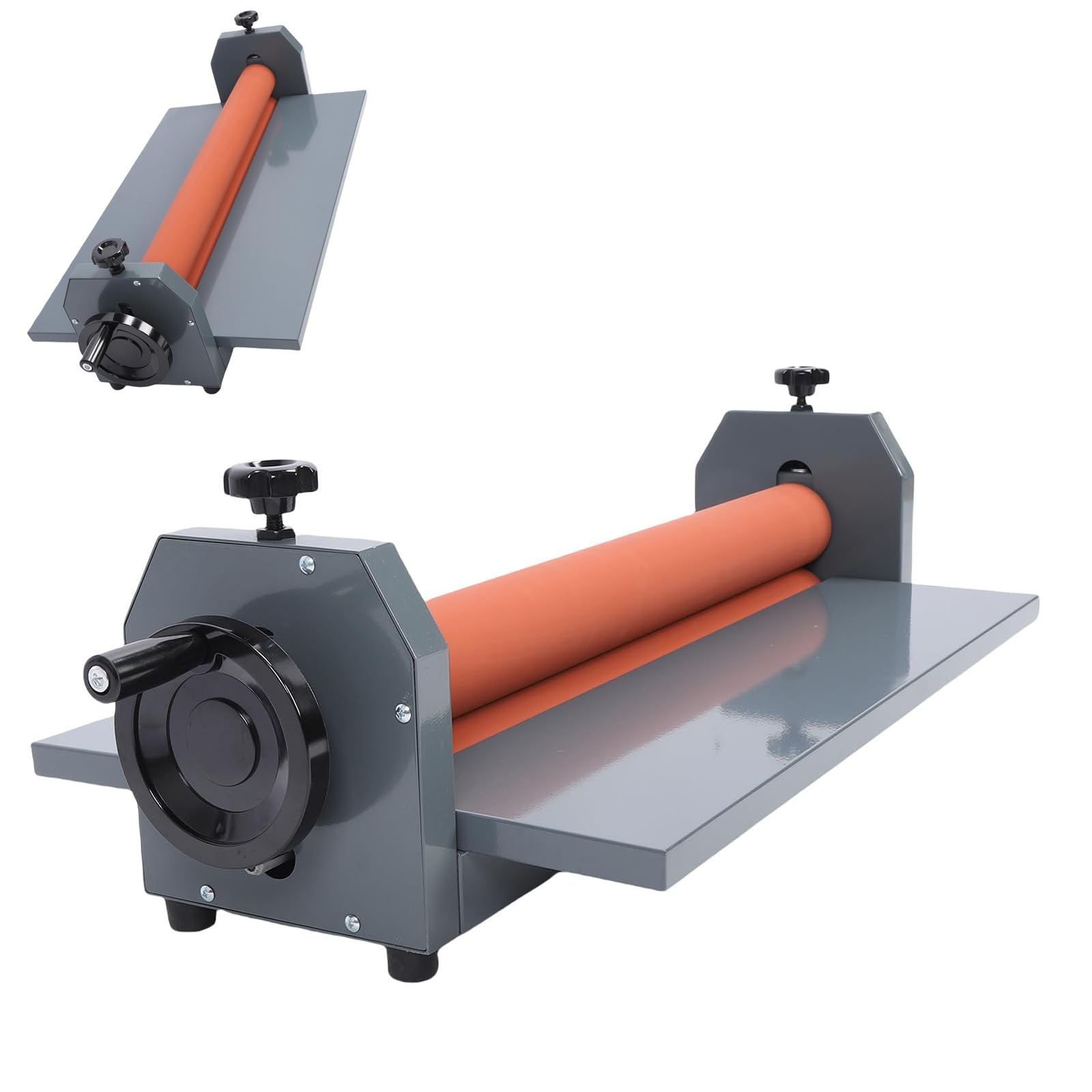 Manuelle Kaltlaminiermaschine, Handkurbel-Kaltlaminator, verstellbare Gummirollen, für Dokumentfoto-Poster, Buchcover, Kunstwerke, Malerei und Großformatdruck-Laminierung