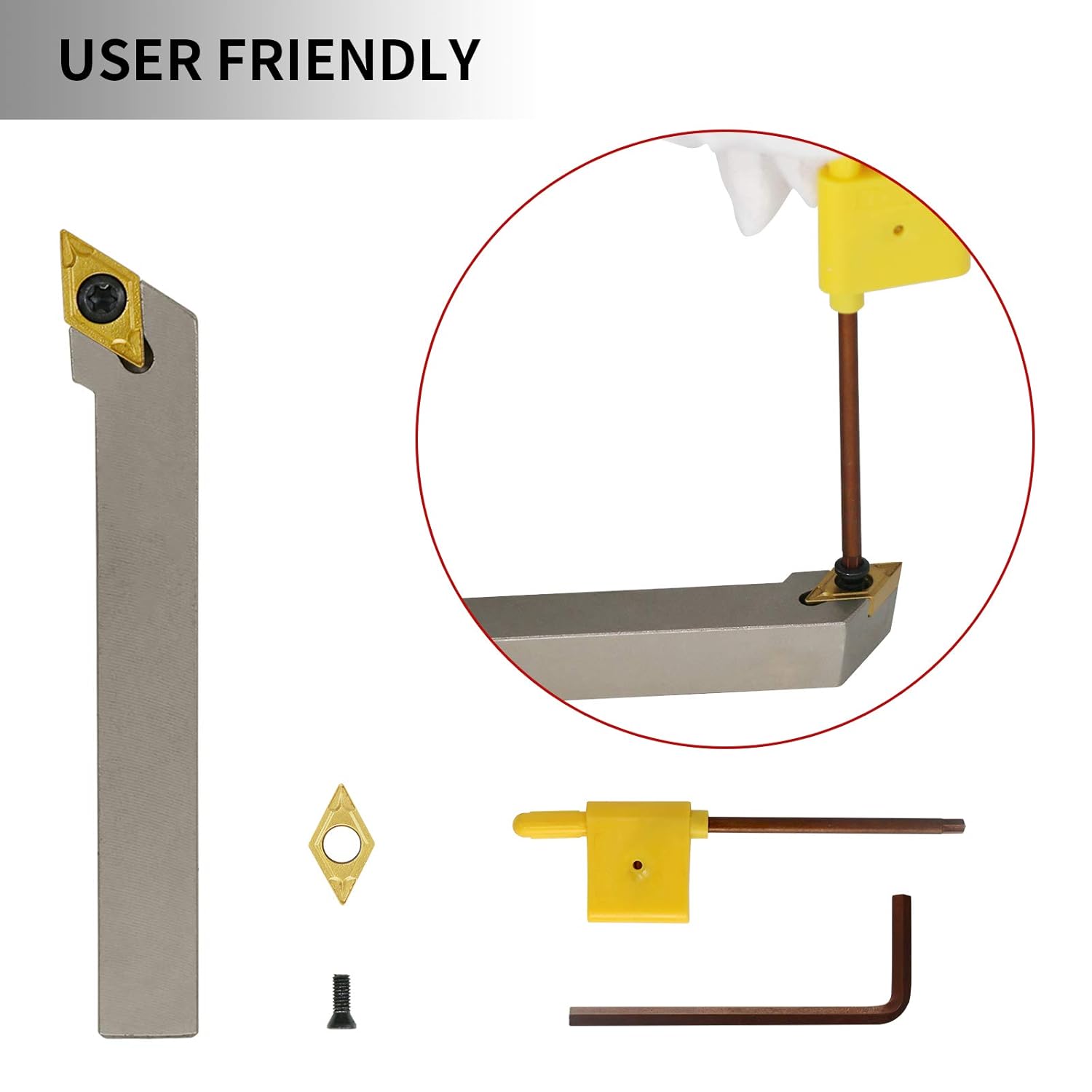 🛒 Crаzу Dеаlѕ Indexable Lathe Turning Tool,1/2 Shank 7 Pieces Carbide Turning Tool Set,Mental Lathe Tools Holder with Portable Case,for Turning Grooving Threading with Tin Coated Carbide Inserts. 40% оƒƒ Dіѕсоunt Indexable Lathe Turning Tool,1/2 Shank 7 Pieces Carbide Turning Tool Set,Mental Lathe Tools Holder with Portable Case,for Turning Grooving Threading with Tin Coated Carbide Inserts.