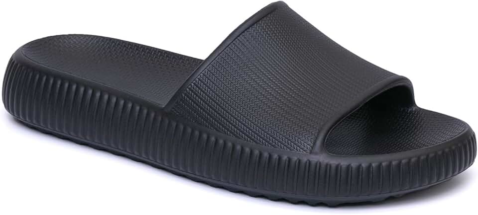 Chinelo Ortopedico Nuvem Masculino e Feminino Ergonometrico Slide Preto Branco e Nude Esporão -Praia Piscina Banho e Chuva