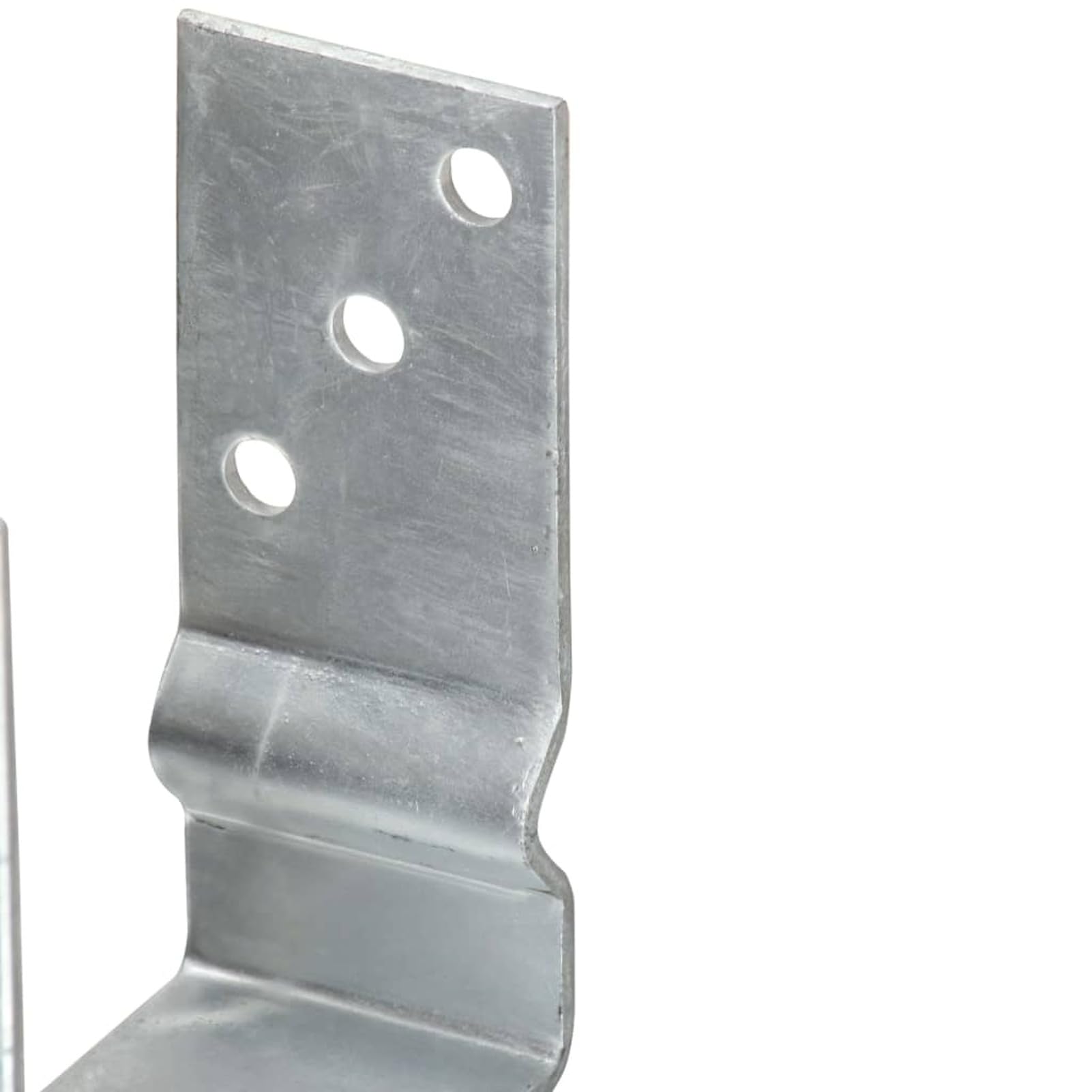 ShGaxin Anclajes de Valla 6 uds Acero galvanizado Plateado 14x6x15 cm