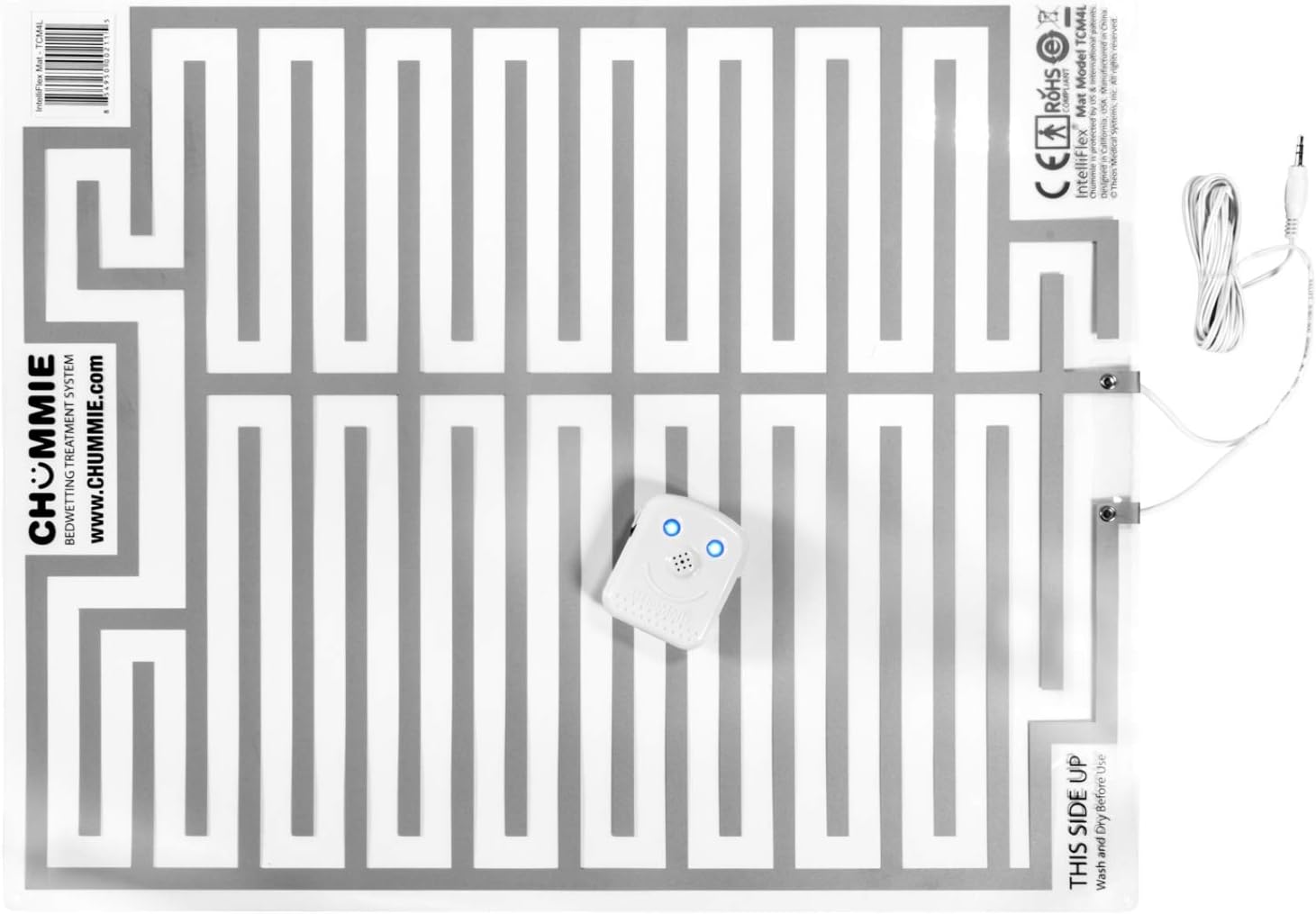 Chummie Pro Bedside Bedwetting Alarm for Children, Teens Adults and Deep Sleepers – Comfortable and Effective Bedwetting Treatment System, Blue : Health & Household
