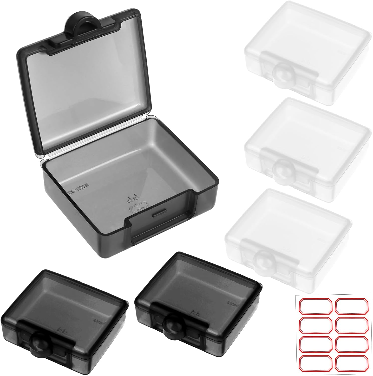 WLLHYF 6 Pcs Small Pill Organizer Box Mini Pill Case Holder Moisture Proof Pill Case Portable Travel Pill Organizer Box Medicine Organizer Vitamin Container for Outdoor Travel Camping