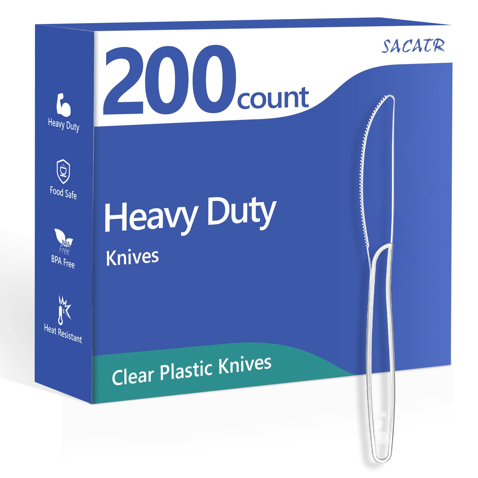 Heavy Duty Plastic Knives - 1000 Pack -10