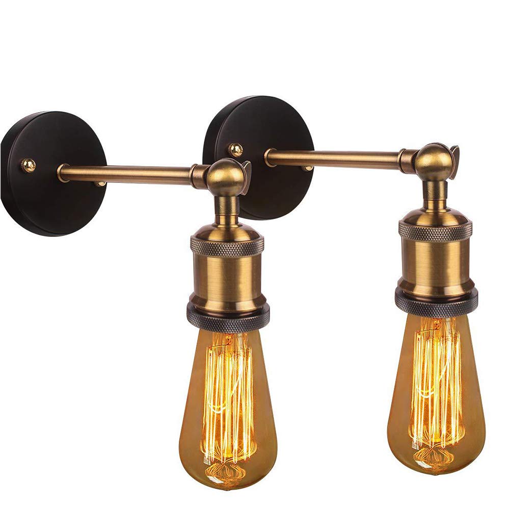 Einfache Vintage-Wandlampe, Bettkopfteil, Wandleuchte für den Innen- und Außenbereich, Nachtwandbeleuchtung, dekorative Wandspots, Wohnzimmerbeleuchtung, reines Kupfer, keine Lichtquelle, Kupfer (Kupf