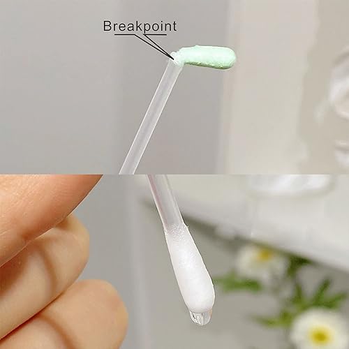 Miniatura 5 de 200 unidades de vitamina E Labios aceite hisopos de algodón desechables Q-tip aplicadores protegen la goma de los labios anti-humedad seca uso antes