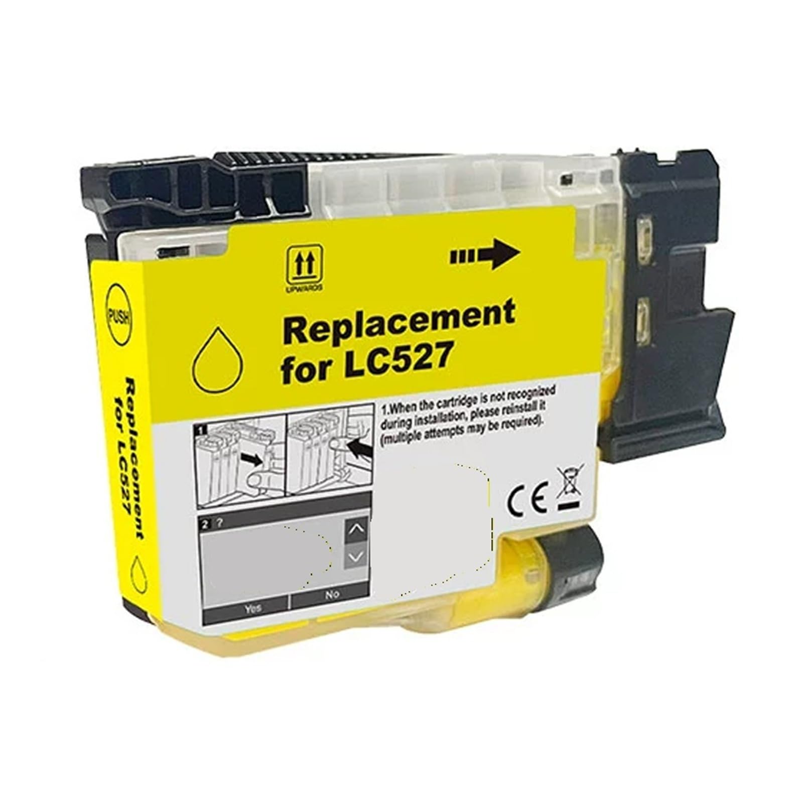 Cartuchos de Tinta LC527 compatibles for Brother MFC-J4550DW J4350DW | J4550 J4350, Suministro de tinta for inyección de tinta, Consumibles for impresora(Y)