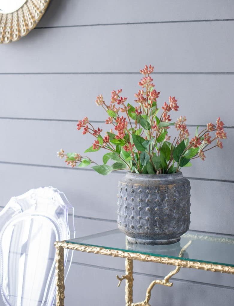 T2 Concept 100% Terracotta Southern Living Collection Noam Planter Aged Vintage Dramatic Look For Indoor or Outdoor No Bottom Hole