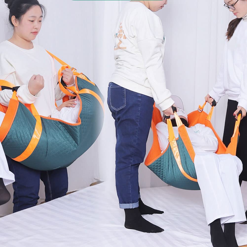 Transfergurt Gleittuch Pflege mit Griffen, Transferhilfe Positionierhilfe Gleittuch für Betttranfer für Bettlägrige Senioren ältere Menschen und Patient, 120x70cm