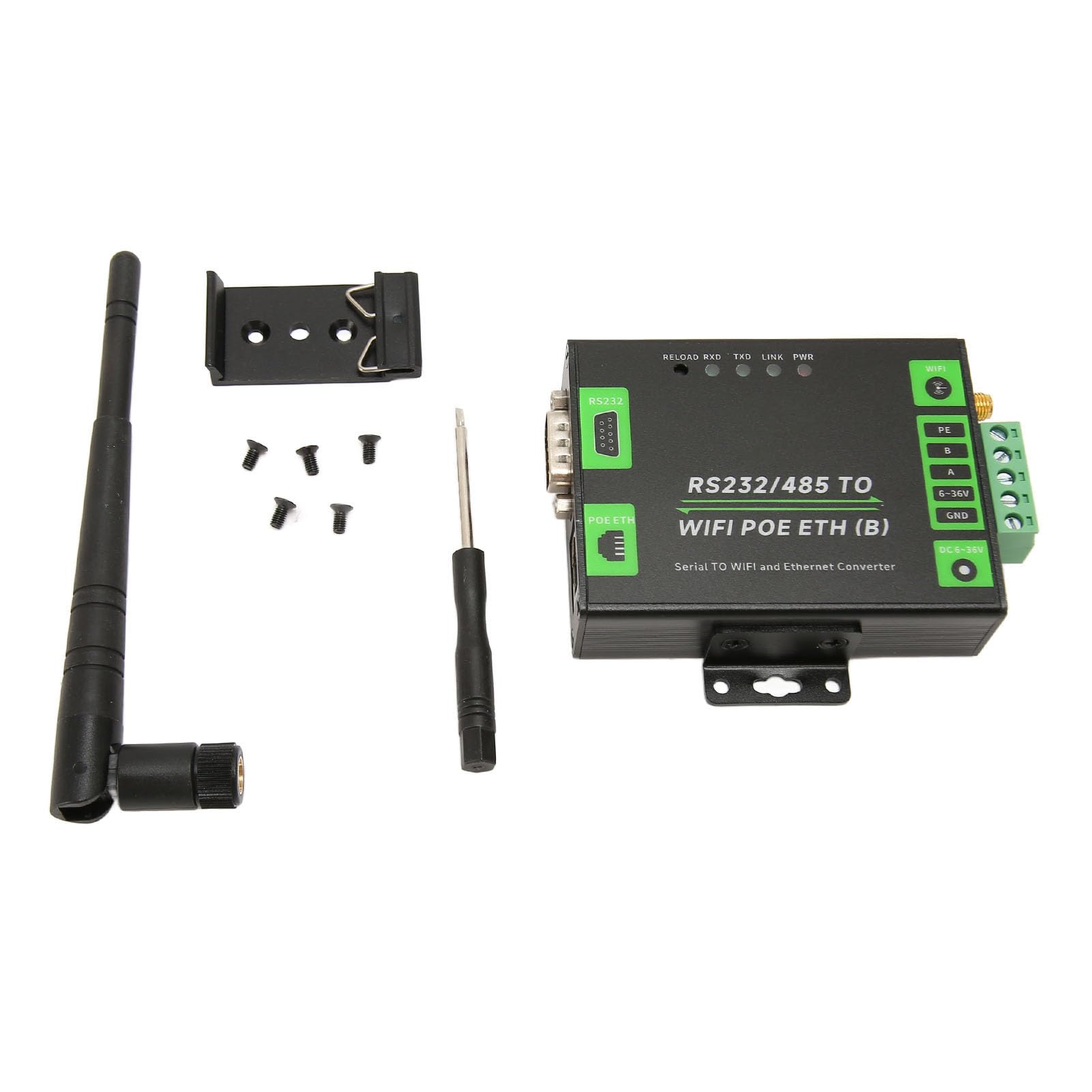 Industrial RS232/RS485 serwer szeregowy do WiFi/Ethernet z wielofunkcyjnymi rozwiązaniami IoT