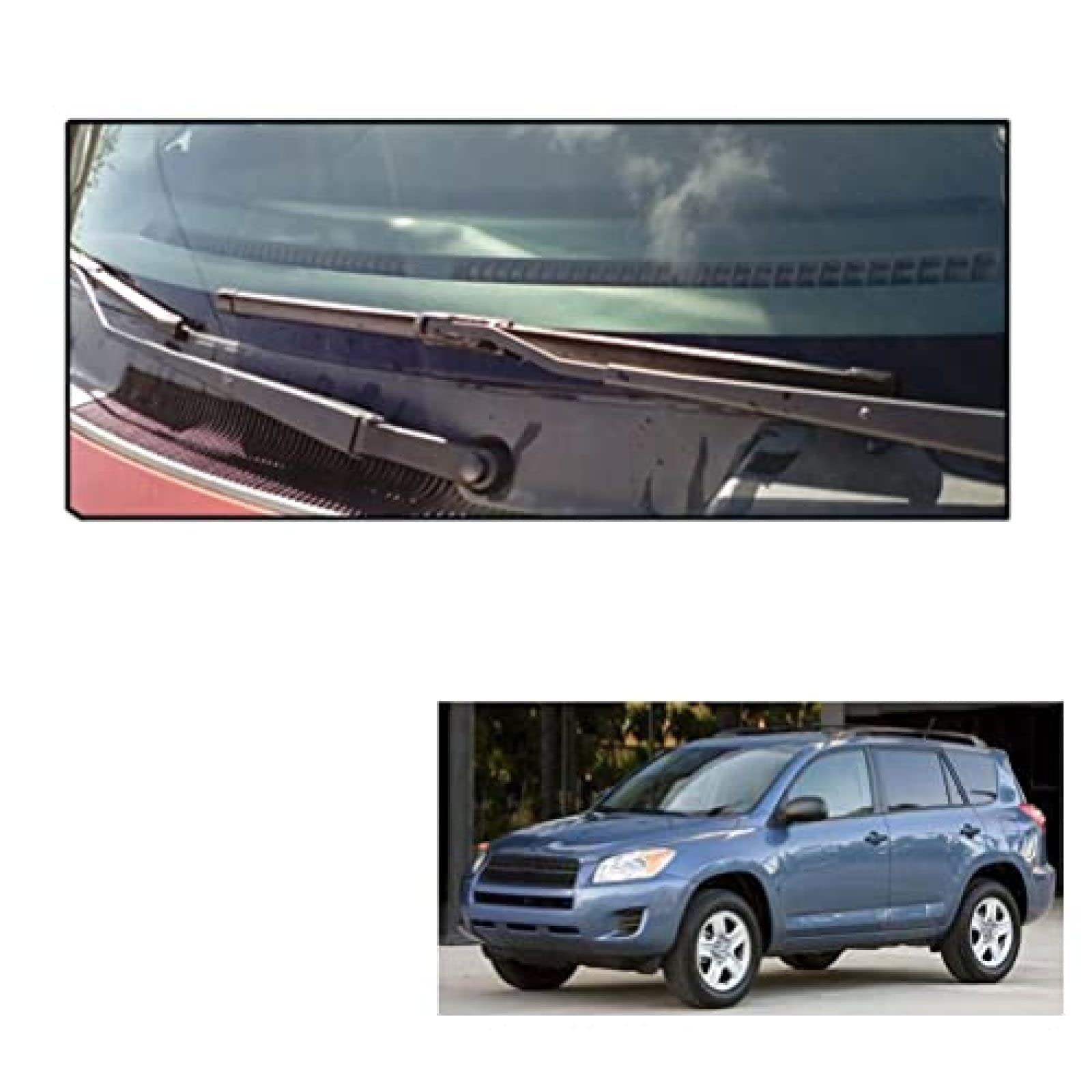 Balais d'essuie-Glace de Pare-Brise de Lunette arrière Avant, pour Toyota, pour RAV4, pour XA30 2005 2006 2007 2008 2009 2010 2011 2012 Car Styling