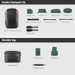 PGYTECH OneMo 2 Sac à dos pour appareil photo avec sac à épaule pour photographes