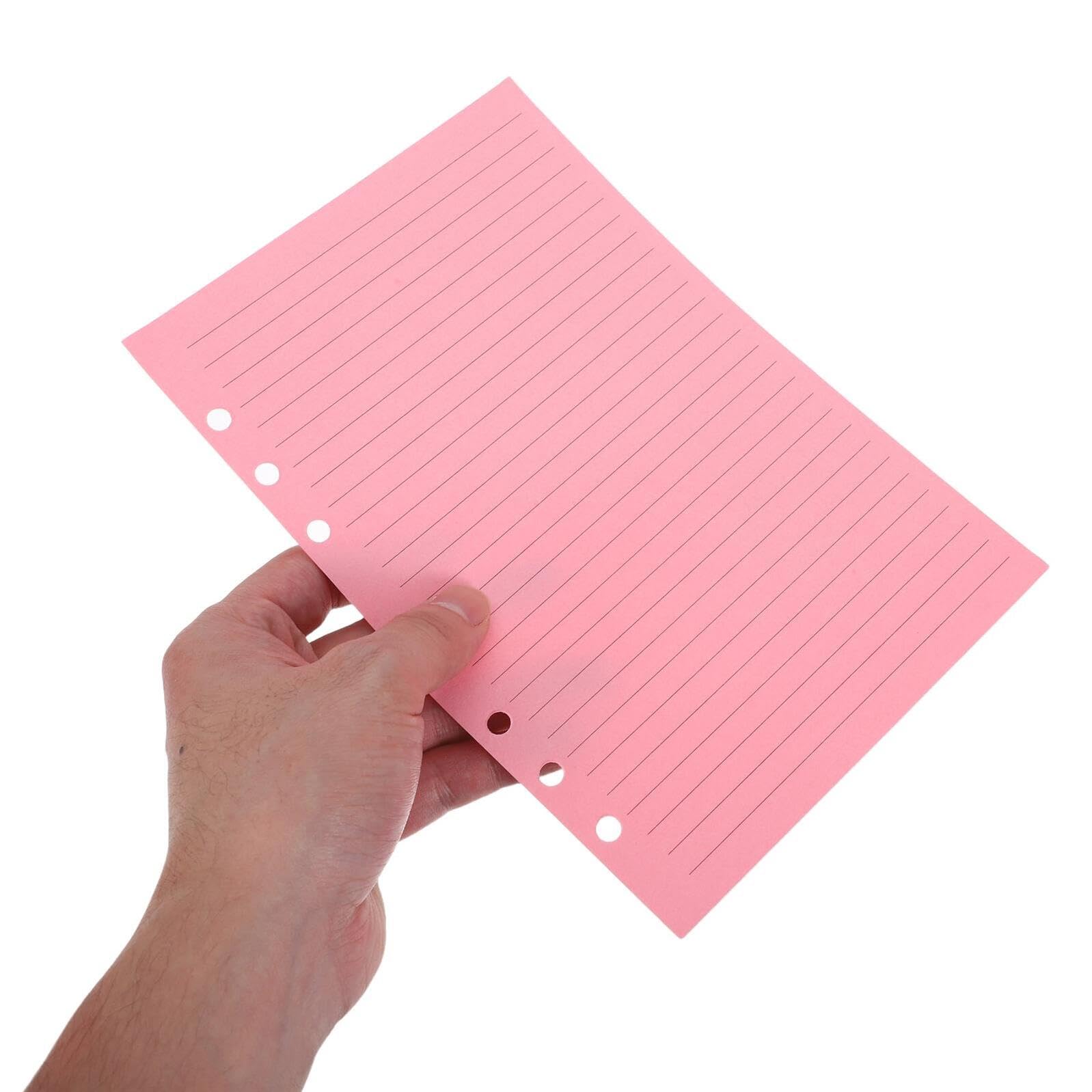 Papier À Feuilles Mobiles 4 Feuilles Papier Ligné De Recharge Pour Classeur Pour Petits Cahiers Pour Cahiers