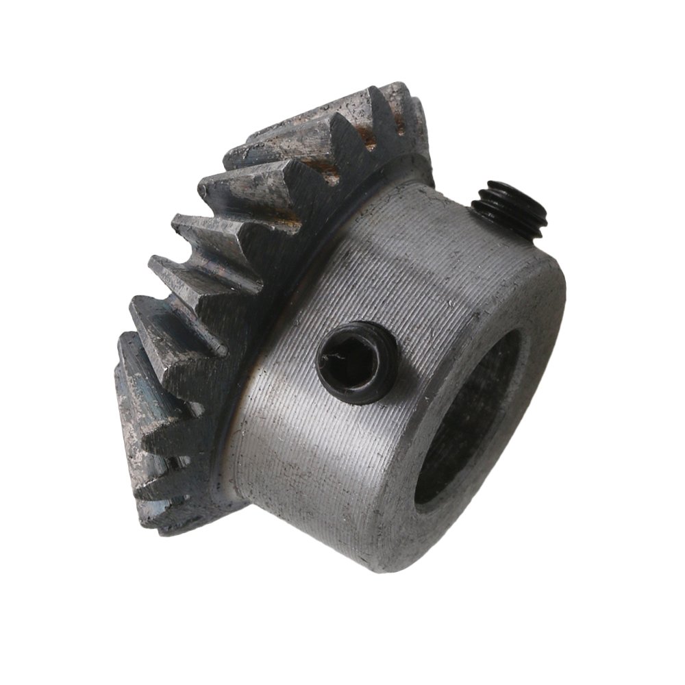 Yibuy 2 viti a 20 denti in acciaio 1,5 con testa conica, con foro da 12 mm