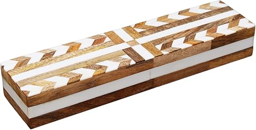 Miniatura 115 de Handicrafts Home Colección Marquet Array - Joyero decorativo hecho a mano para recuerdos, baratijas y decoración del hogar, caja para almacenamiento