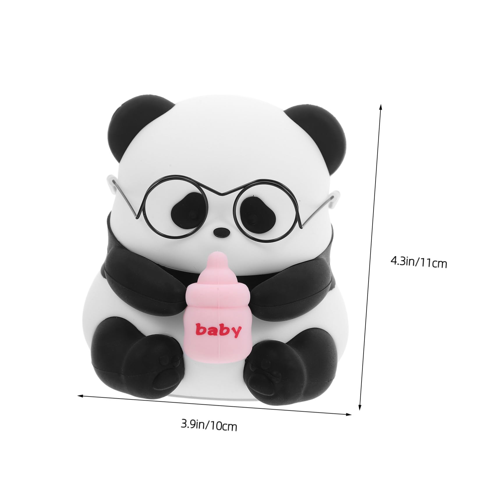 Sewroro Lámpara Infantil Panda Recargable de Silicona con Luz LED Regulable para Dormitorio Infantil Portátil para Habitación Relajante