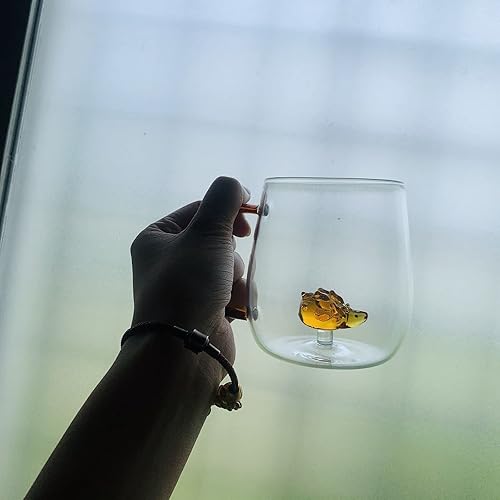 Miniatura 5 de Scizorito Vasos de vidrio, taza de vidrio transparente con patrón tridimensional, bebidas de bar, taza de café helado, taza de jugo, transparente