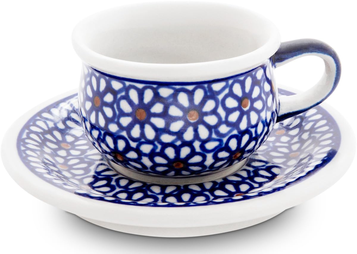 Tasse expresso céramique décor 120 pour vos pauses café matinales avec soucoupe