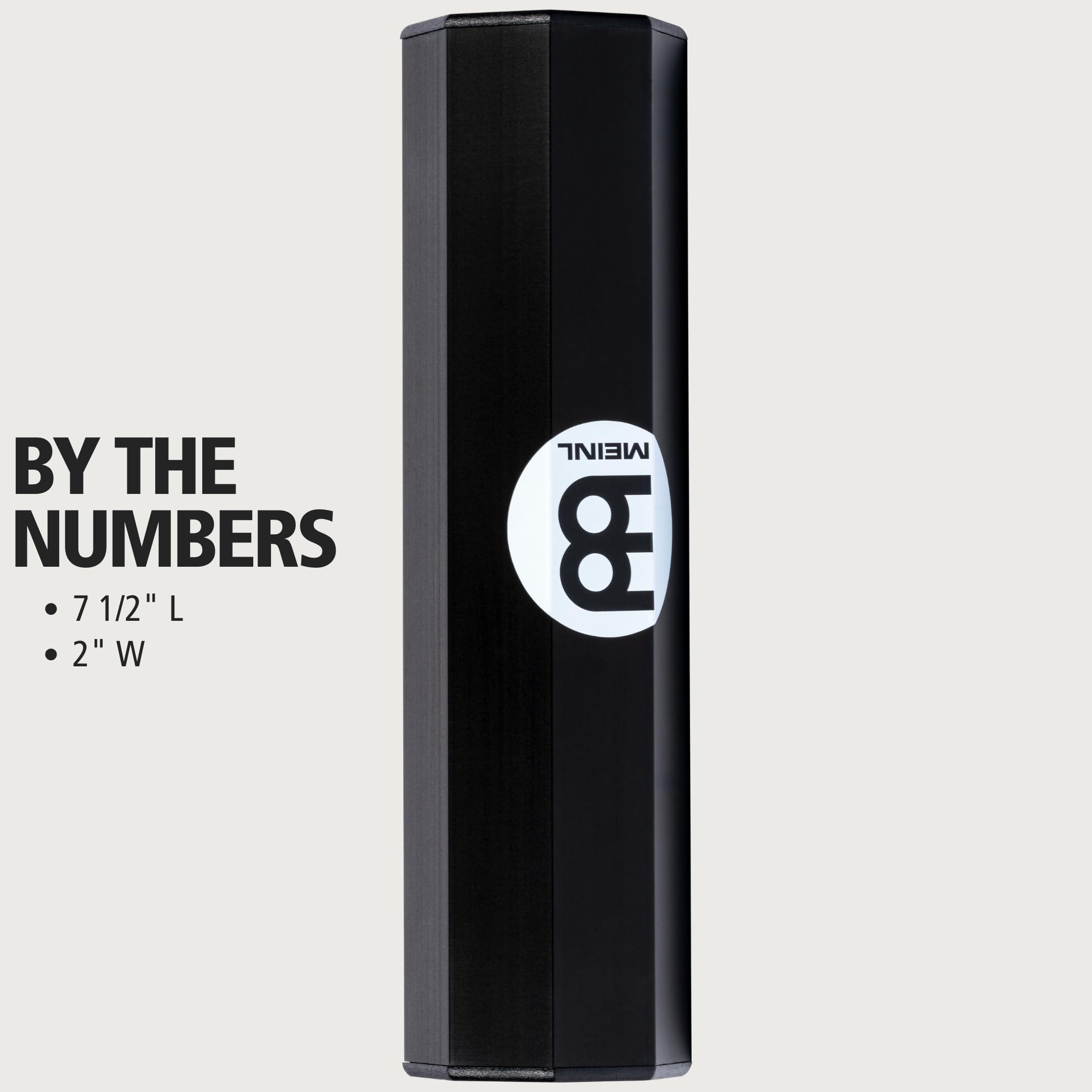Meinl SH88BK Octagonal Shaker, Medium, Black - Shaker