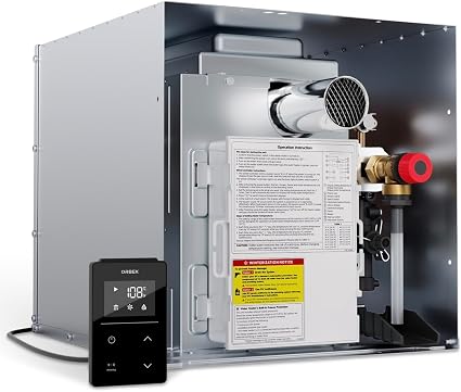 ORBEK RV Tankless Water Heater, Propane Gas On-Demand Instant Hot