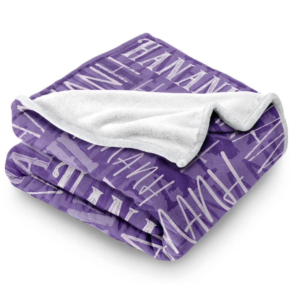 jfu Manta personalizada con nombre, mantas personalizadas para niños, mantas con nombre para niños, mantas y mantas personalizadas, mantas personalizadas para adultos, regalos personalizados (150 x