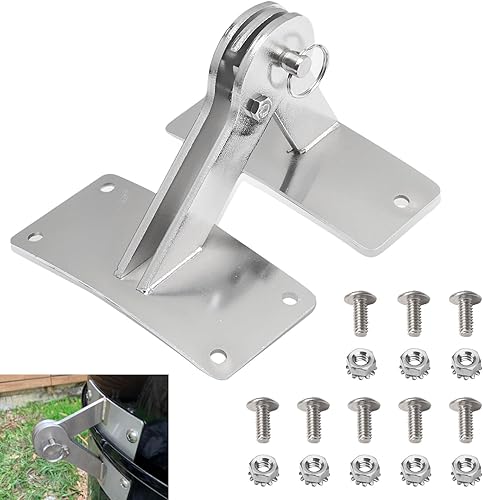 Kit de juntas de bisagra de acero inoxidable compatible con Weber Smokey Mountain WSM Smoker Grill 18.5 22.5 Parrilla ahumadora One Touch BBQ de