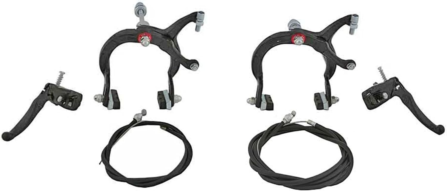 Lowrider Black Alloy Bike Mx Brake Set. Front and Rear Bicycle Brake Set Bike Brake Set