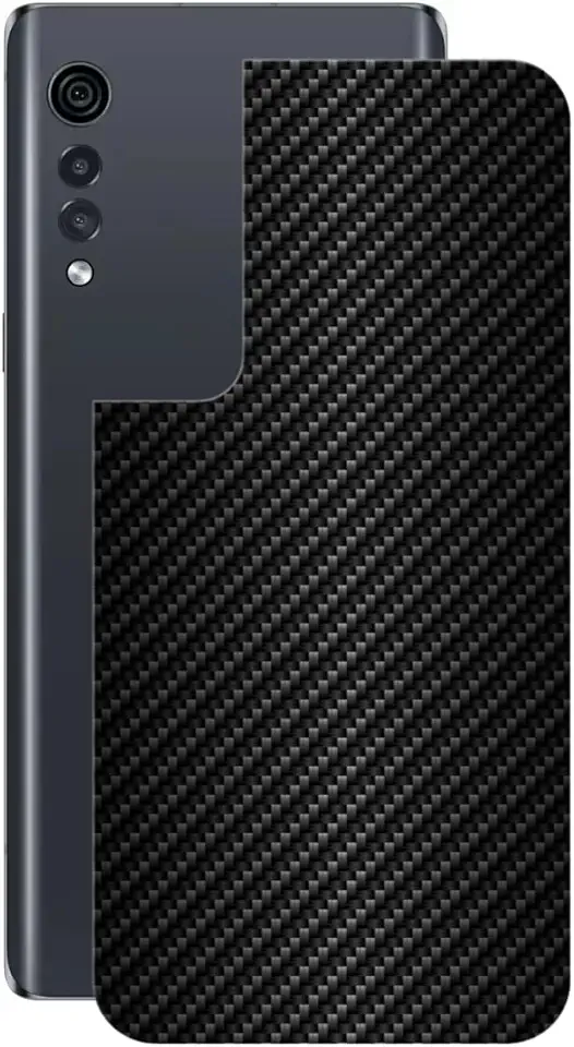 Película para LG Velvet - Traseira de Fibra de Carbono Preta - Gshield