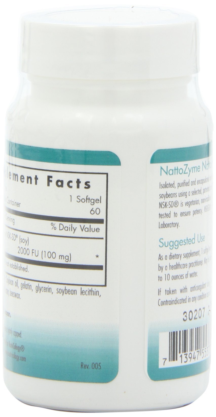 NutriCology NattoZyme 100 mg Circulation, 60 Softgels — Amazon image 4